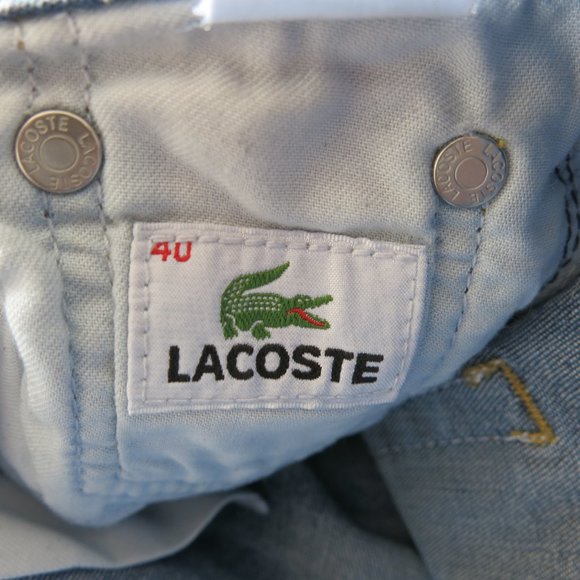 Lacoste Cotton Blend Semi Distressed Bootcut Leg Denim Jeans - Size 40 - Picture 5 of 6